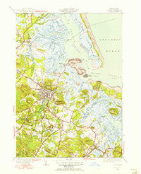 Ipswich Massachusetts Historical topographic map, 1:31680 scale, 7.5 X 7.5 Minute, Year 1950