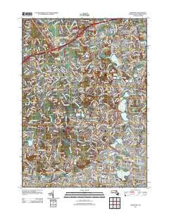 Lexington Massachusetts Historical topographic map, 1:24000 scale, 7.5 X 7.5 Minute, Year 2012