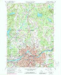 Lowell Massachusetts Historical topographic map, 1:24000 scale, 7.5 X 7.5 Minute, Year 1966