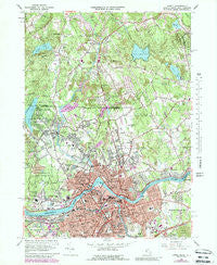 Lowell Massachusetts Historical topographic map, 1:24000 scale, 7.5 X 7.5 Minute, Year 1969