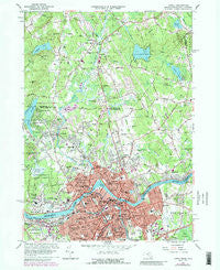 Lowell Massachusetts Historical topographic map, 1:24000 scale, 7.5 X 7.5 Minute, Year 1966