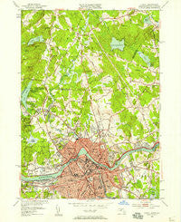Lowell Massachusetts Historical topographic map, 1:24000 scale, 7.5 X 7.5 Minute, Year 1950
