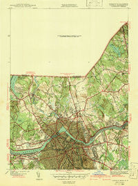Lowell Massachusetts Historical topographic map, 1:31680 scale, 7.5 X 7.5 Minute, Year 1941