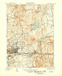 Ludlow Massachusetts Historical topographic map, 1:31680 scale, 7.5 X 7.5 Minute, Year 1944