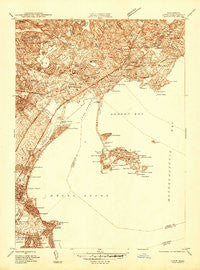 Lynn Massachusetts Historical topographic map, 1:24000 scale, 7.5 X 7.5 Minute, Year 1944