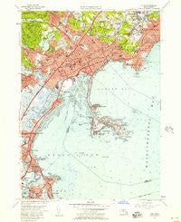 Lynn Massachusetts Historical topographic map, 1:24000 scale, 7.5 X 7.5 Minute, Year 1956