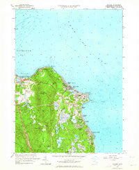 Manomet Massachusetts Historical topographic map, 1:24000 scale, 7.5 X 7.5 Minute, Year 1962