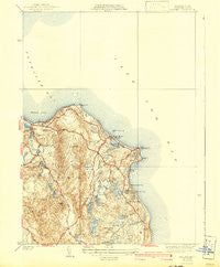 Manomet Massachusetts Historical topographic map, 1:31680 scale, 7.5 X 7.5 Minute, Year 1937
