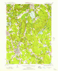 Mansfield Massachusetts Historical topographic map, 1:24000 scale, 7.5 X 7.5 Minute, Year 1946