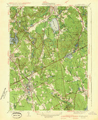 Mansfield Massachusetts Historical topographic map, 1:31680 scale, 7.5 X 7.5 Minute, Year 1941