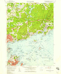 Marblehead North Massachusetts Historical topographic map, 1:24000 scale, 7.5 X 7.5 Minute, Year 1956