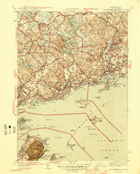 Marblehead North Massachusetts Historical topographic map, 1:31680 scale, 7.5 X 7.5 Minute, Year 1945
