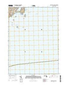 Marblehead South Massachusetts Current topographic map, 1:24000 scale, 7.5 X 7.5 Minute, Year 2015
