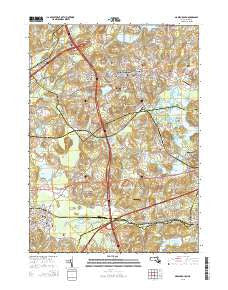 Marlborough Massachusetts Current topographic map, 1:24000 scale, 7.5 X 7.5 Minute, Year 2015