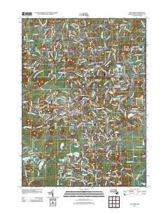 Maynard Massachusetts Historical topographic map, 1:24000 scale, 7.5 X 7.5 Minute, Year 2012