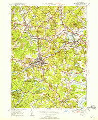Maynard Massachusetts Historical topographic map, 1:24000 scale, 7.5 X 7.5 Minute, Year 1950