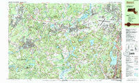 Maynard Massachusetts Historical topographic map, 1:25000 scale, 7.5 X 15 Minute, Year 1987