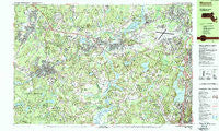 Maynard Massachusetts Historical topographic map, 1:25000 scale, 7.5 X 15 Minute, Year 1987