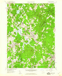 Medfield Massachusetts Historical topographic map, 1:24000 scale, 7.5 X 7.5 Minute, Year 1957