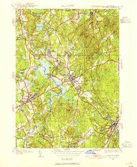Medfield Massachusetts Historical topographic map, 1:31680 scale, 7.5 X 7.5 Minute, Year 1945