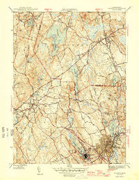 Milford Massachusetts Historical topographic map, 1:31680 scale, 7.5 X 7.5 Minute, Year 1946