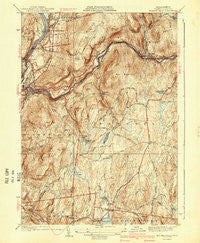 Millers Falls Massachusetts Historical topographic map, 1:31680 scale, 7.5 X 7.5 Minute, Year 1941