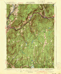 Millers Falls Massachusetts Historical topographic map, 1:31680 scale, 7.5 X 7.5 Minute, Year 1941