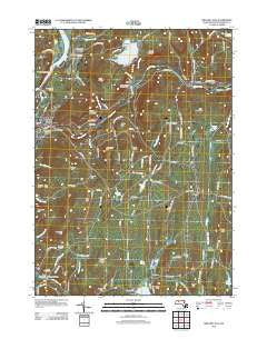 Millers Falls Massachusetts Historical topographic map, 1:24000 scale, 7.5 X 7.5 Minute, Year 2012
