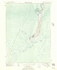 Monomoy Point Massachusetts Historical topographic map, 1:24000 scale, 7.5 X 7.5 Minute, Year 1953