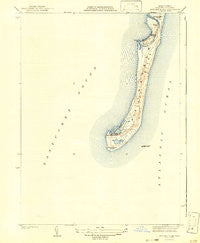 Monomoy Point Massachusetts Historical topographic map, 1:31680 scale, 7.5 X 7.5 Minute, Year 1942
