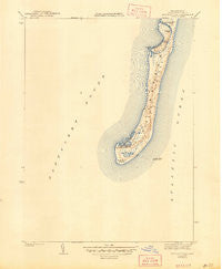 Monomoy Point Massachusetts Historical topographic map, 1:31680 scale, 7.5 X 7.5 Minute, Year 1942