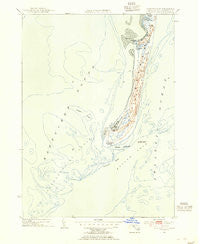 Monomoy Point Massachusetts Historical topographic map, 1:31680 scale, 7.5 X 7.5 Minute, Year 1953