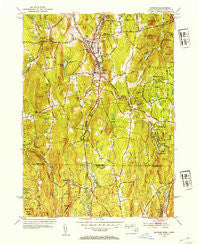 Monson Massachusetts Historical topographic map, 1:31680 scale, 7.5 X 7.5 Minute, Year 1953