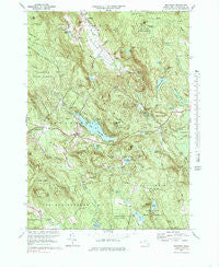 Monterey Massachusetts Historical topographic map, 1:25000 scale, 7.5 X 7.5 Minute, Year 1973