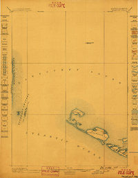 Muskeget Massachusetts Historical topographic map, 1:62500 scale, 15 X 15 Minute, Year 1899