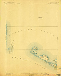 Muskeget Massachusetts Historical topographic map, 1:62500 scale, 15 X 15 Minute, Year 1899