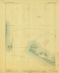 Muskeget Massachusetts Historical topographic map, 1:62500 scale, 15 X 15 Minute, Year 1899