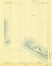 Muskeget Massachusetts Historical topographic map, 1:62500 scale, 15 X 15 Minute, Year 1899