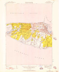Nantucket Massachusetts Historical topographic map, 1:24000 scale, 7.5 X 7.5 Minute, Year 1951