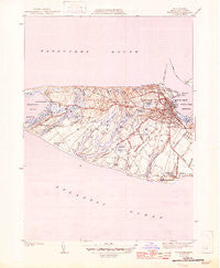 Nantucket Massachusetts Historical topographic map, 1:31680 scale, 7.5 X 7.5 Minute, Year 1945