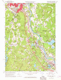 Nashua South New Hampshire Historical topographic map, 1:24000 scale, 7.5 X 7.5 Minute, Year 1965