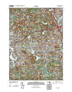 Natick Massachusetts Historical topographic map, 1:24000 scale, 7.5 X 7.5 Minute, Year 2012