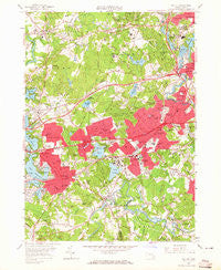 Natick Massachusetts Historical topographic map, 1:24000 scale, 7.5 X 7.5 Minute, Year 1958