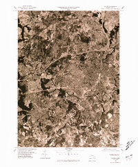 Natick Massachusetts Historical topographic map, 1:25000 scale, 7.5 X 7.5 Minute, Year 1977