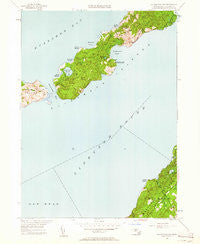 Naushon Island Massachusetts Historical topographic map, 1:24000 scale, 7.5 X 7.5 Minute, Year 1949