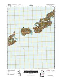 Naushon Island Massachusetts Historical topographic map, 1:24000 scale, 7.5 X 7.5 Minute, Year 2012