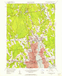 New Bedford North Massachusetts Historical topographic map, 1:24000 scale, 7.5 X 7.5 Minute, Year 1948