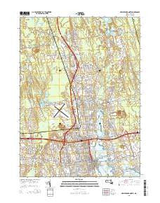 New Bedford North Massachusetts Current topographic map, 1:24000 scale, 7.5 X 7.5 Minute, Year 2015