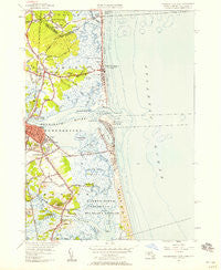 Newburyport East Massachusetts Historical topographic map, 1:24000 scale, 7.5 X 7.5 Minute, Year 1952