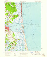 Newburyport East Massachusetts Historical topographic map, 1:24000 scale, 7.5 X 7.5 Minute, Year 1952
